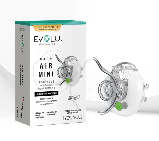 EVOLU NANO AIR MINI HANDS FREE NEBULIZER