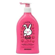 SANOSAN KIDS SHOWER & SHAMPOO RASPBERRY 400ml