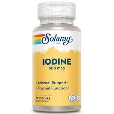 SOLARAY IODINE 500mcg 30 Veg Caps