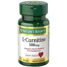 NATURE BOUNTY L-CARNITINE 500mg 30 CAPLETS