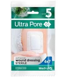 "MEDRULL ULTRA PORE ADHESIVE WOUND DRESSING, WATERPROOF 6 X 7 CM N5 STERILE"