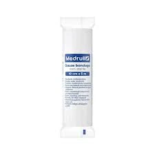 MEDRULL GAUZE BANDAGE N/S WITH SELVEDGES THREADS 5M X 7CM