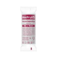 MEDRULL GAUZE BANDAGE STERILE MEDRULL IND.PACK 5M X 10CM