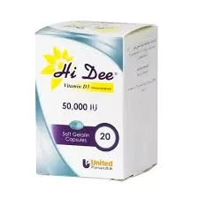 HI DEE Vitamin D3 50,000 IU – 20 Capsules