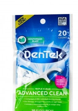 Dentek Triple Clean Floss, 20 Pieces