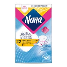Nana Plus Sanitary Pads Normal Single Wrapped Panty Liners, 22 Pads