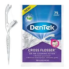Dentek Cross Flosser Floss Picks 75 Count