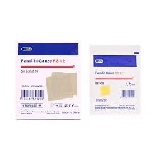 KSP PARAFFIN GAUZE RS12 5X5CM 1OPCS