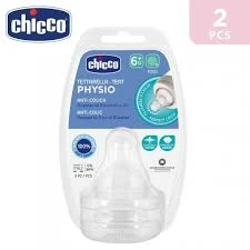 CHICCO PERFECT TEAT 6+M FOOD FLOW 2PCS