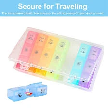 QD PILL BOX 7 DAYS WEEKLY WITH TRAVEL CASE