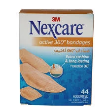 NEXCARE ACTIVE BANDAGES ASSORTED 44