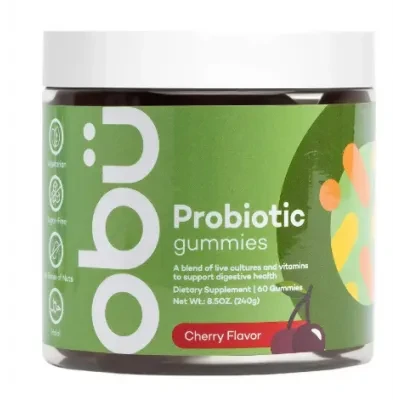 Obu Probiotic Gummies with Cherry Flavor 60 Pcs