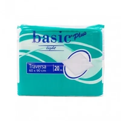 BASIC PLUS TRAVERS UNDERPAD 60X90CM 20PCS