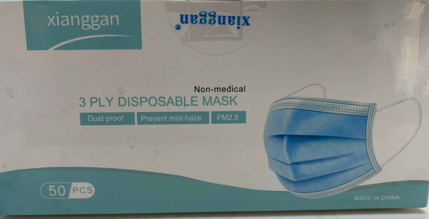 BLUE / WHITE SURGICAL FACE MASK 50pc Box