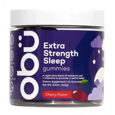 Obu Extra Strength Sleep Gummies with Cherry Flavor 60 Pcs