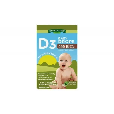 NATURE TRUTH VITAMIN D3 BABY DROPS 10 MCG (400 IU) DROPS