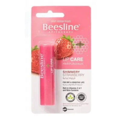 BEESLINE LIP CARE SHIMMERY STRAWBERRY 4X24X4GM