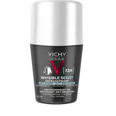 Vichy Invisible Resist 72H Deo Roll On For Men 50 ml